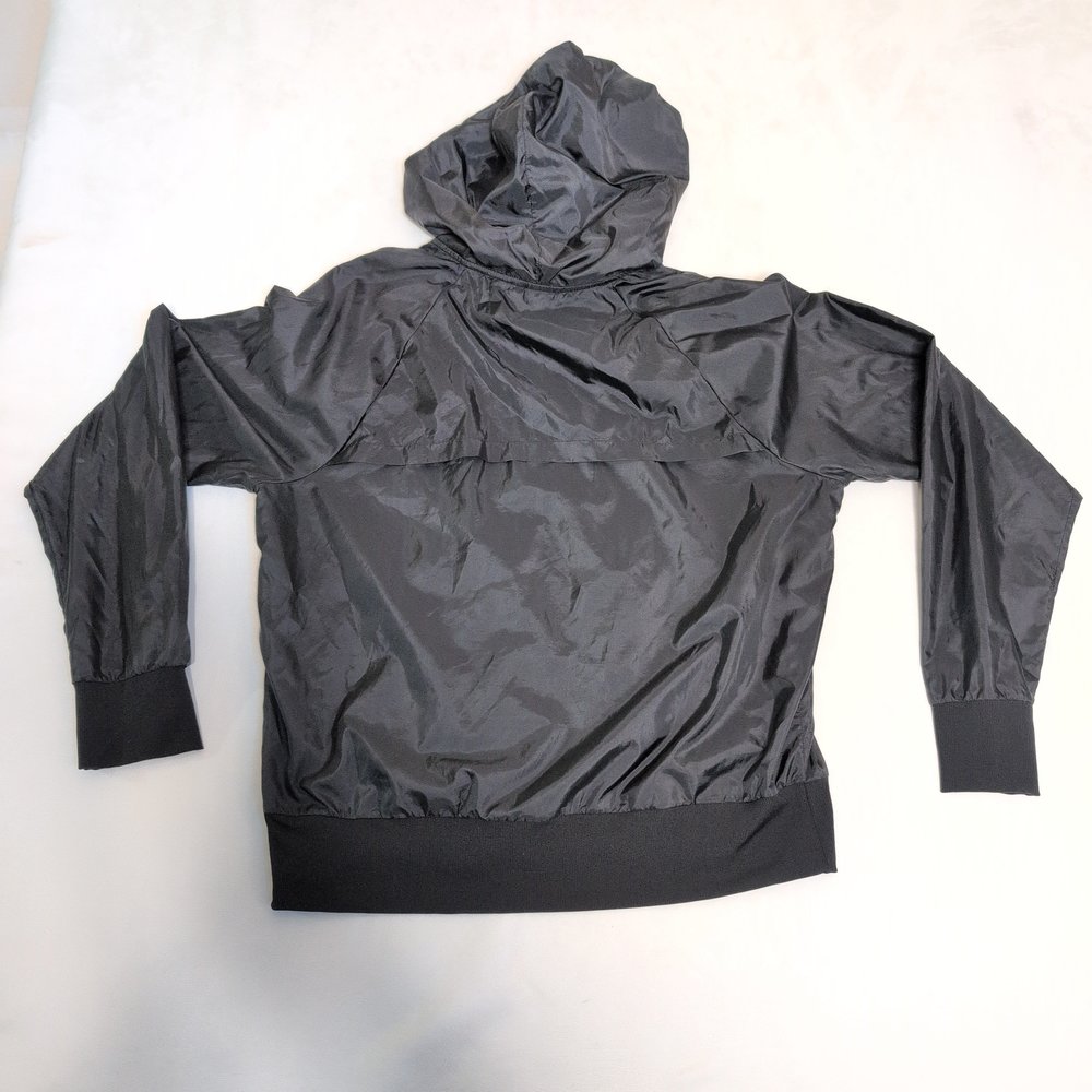 Zella Women's Black Hooded Windbreaker Jacket - Size L - Picture 3 of 8